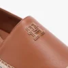 Espadrile din piele cu TH Monogram