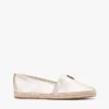 Espadrile din piele metalizată cu TH Monogram Espadrile din piele metalizată cu TH Monogram