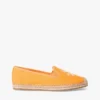 Espadrile din pânză cu monogramă brodată Espadrile din pânză cu monogramă brodată
