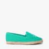Espadrile din pânză cu monogramă brodată Espadrile din pânză cu monogramă brodată