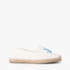 Espadrile din pânză cu monogramă brodată Espadrile din pânză cu monogramă brodată