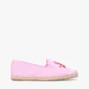 Espadrile din pânză cu monogramă brodată Espadrile din pânză cu monogramă brodată