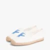 Espadrile din pânză cu monogramă brodată Espadrile din pânză cu monogramă brodată