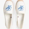 Espadrile din pânză cu monogramă brodată Espadrile din pânză cu monogramă brodată