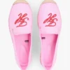 Espadrile din pânză cu monogramă brodată Espadrile din pânză cu monogramă brodată
