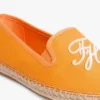 Espadrile din pânză cu monogramă brodată Espadrile din pânză cu monogramă brodată