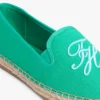 Espadrile din pânză cu monogramă brodată Espadrile din pânză cu monogramă brodată