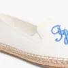 Espadrile din pânză cu monogramă brodată Espadrile din pânză cu monogramă brodată