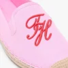 Espadrile din pânză cu monogramă brodată Espadrile din pânză cu monogramă brodată