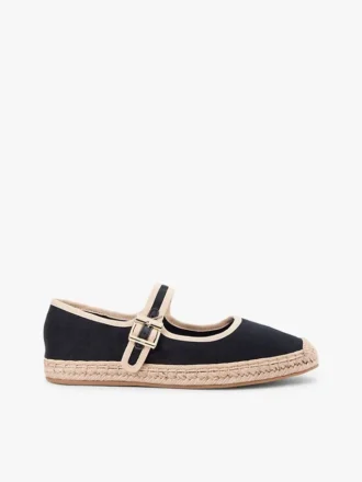 Espadrile Mary Jane din pânză