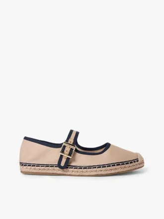 Espadrile Mary Jane din pânză Espadrile Mary Jane din pânză