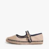 Espadrile Mary Jane din pânză Espadrile Mary Jane din pânză
