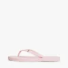 Flip-flop cu detalii metalice cu monogramă