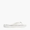 Flip-flop cu imprimeu TH Script și accesorii metalice Flip-flop cu imprimeu TH Script și accesorii metalice