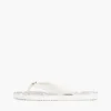 Flip-flop cu imprimeu TH Script și accesorii metalice Flip-flop cu imprimeu TH Script și accesorii metalice