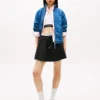 Fustă mini cu bandă cu logo Tommy Jeans Blugi Fustă mini cu bandă cu logo Tommy Jeans Blugi