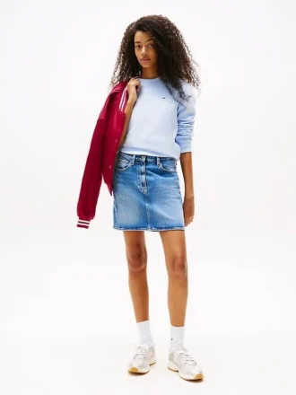 Fustă mini din blugi cu talie înaltă Tommy Jeans