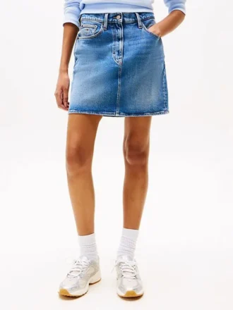 Fustă mini din blugi cu talie înaltă Tommy Jeans