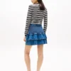 Fustă mini din cambric cu volane Tommy Jeans Fustă mini din cambric cu volane Tommy Jeans