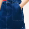 Fustă mini utilitară din denim