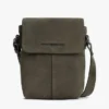 Geantă crossbody cu clapă din piele de căprioară Geantă crossbody cu clapă din piele de căprioară