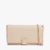 Geantă crossbody cu curea cu lanț și închizătoare cu monogramă Geantă crossbody cu curea cu lanț și închizătoare cu monogramă