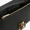 Geantă crossbody cu curea cu lanț și închizătoare cu monogramă Geantă crossbody cu curea cu lanț și închizătoare cu monogramă