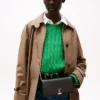 Geantă crossbody cu curea cu lanț și închizătoare cu monogramă Geantă crossbody cu curea cu lanț și închizătoare cu monogramă