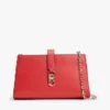 Geantă crossbody cu lanț și monogramă lustruită Geantă crossbody cu lanț și monogramă lustruită