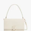 Geantă crossbody cu închidere cu clapă și monogramă Geantă crossbody cu închidere cu clapă și monogramă