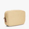 Geantă crossbody din rafie cu logo monogramă Geantă crossbody din rafie cu logo monogramă