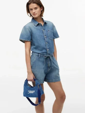 Geantă de umăr croșetată Tommy Jeans