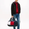 Geantă de voiaj cu logo steag colorblock Geantă de voiaj cu logo steag colorblock