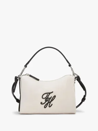 Geantă mini cu monogramă script, hidrofugă Geantă mini cu monogramă script, hidrofugă