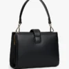 Geantă mini tip satchel cu închizătoare cu monogramă Geantă mini tip satchel cu închizătoare cu monogramă