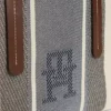 Geantă mini tip satchel din jacquard cu dungi Geantă mini tip satchel din jacquard cu dungi
