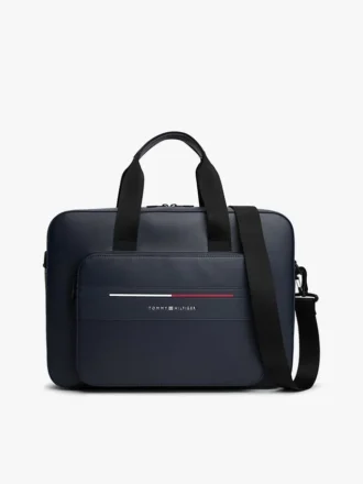 Geantă pentru laptop cu dungi caracteristice