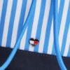 Geantă tip sac din pânză cu dungi pentru copii