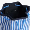 Geantă tip sac din pânză cu dungi pentru copii
