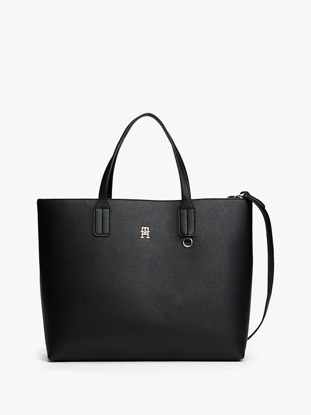Geantă tip satchel cu logo monogram Geantă tip satchel cu logo monogram