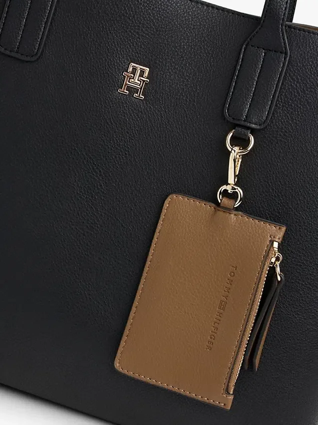Geantă tip satchel cu logo monogram Geantă tip satchel cu logo monogram