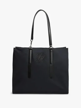 Geantă tote cu monogramă script hidrofugă Geantă tote cu monogramă script hidrofugă