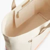 Geantă tote din pânză cu blocuri de culoare Geantă tote din pânză cu blocuri de culoare