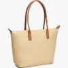 Geantă tote din rafie cu logo monogramă Geantă tote din rafie cu logo monogramă