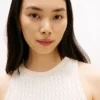 Haină fără mâneci din tricot cu model în zig-zag Haină fără mâneci din tricot cu model în zig-zag