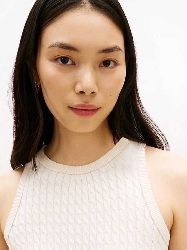 Haină fără mâneci din tricot cu model în zig-zag Haină fără mâneci din tricot cu model în zig-zag