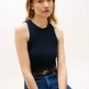 Haină fără mâneci din tricot cu model în zig-zag Haină fără mâneci din tricot cu model în zig-zag