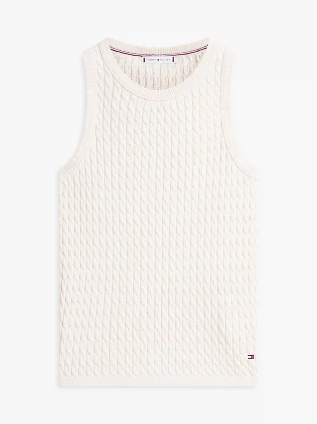 Haină fără mâneci din tricot cu model în zig-zag Haină fără mâneci din tricot cu model în zig-zag