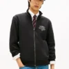 Hanorac cu fermoar din fleece flexibil cu logo arc Hanorac cu fermoar din fleece flexibil cu logo arc