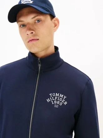 Hanorac cu fermoar din fleece flexibil cu logo arc
